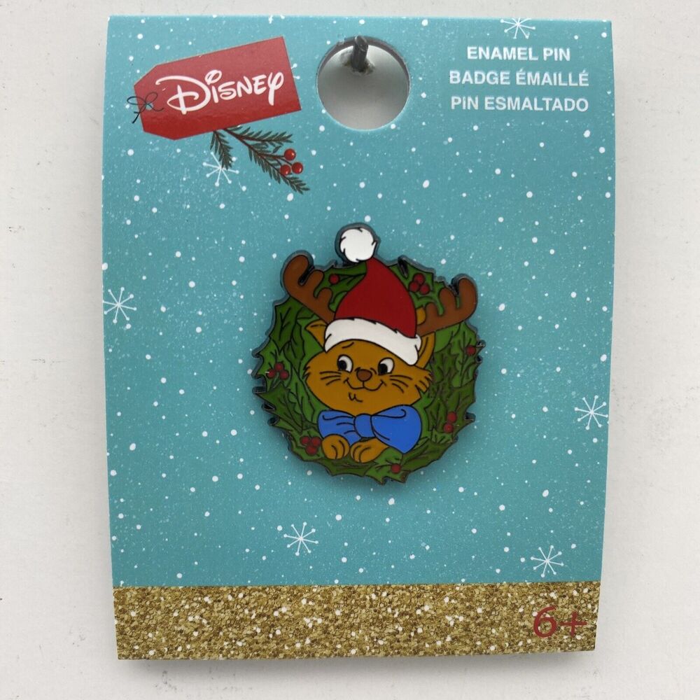 Disney Loungefly Pin The Aristocats Toulouse Christmas Holiday Wreath Trading